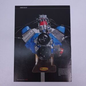 Milodon Ford 400 Engine Buildup Ad Vintage Engine Block Poster Hot Rod Art